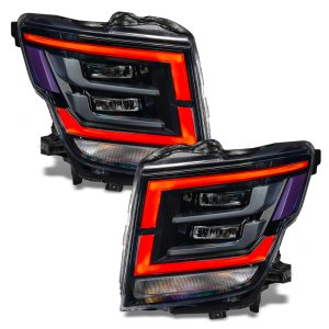 Nissan Titan Headlight DRL Upgrade Kit - ORACLE Lighting - ColorSHIFT w/ Simple Controller - RGB+W - `21-`22